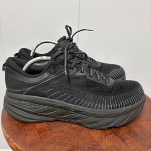 Hoka One One Bondi 7 Black Women's Sneakers Size 11D
